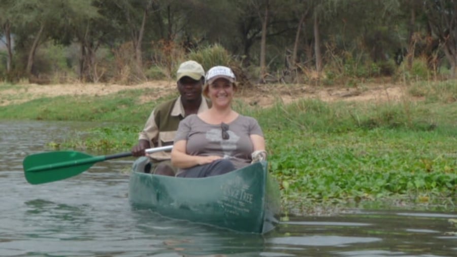 ON CANOEING TRIP,ZAMBEZI RIVER