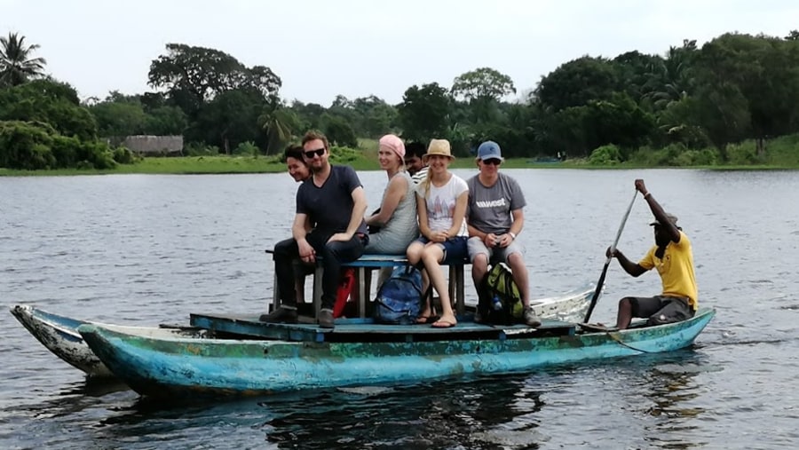 Boat trip while on village tour 