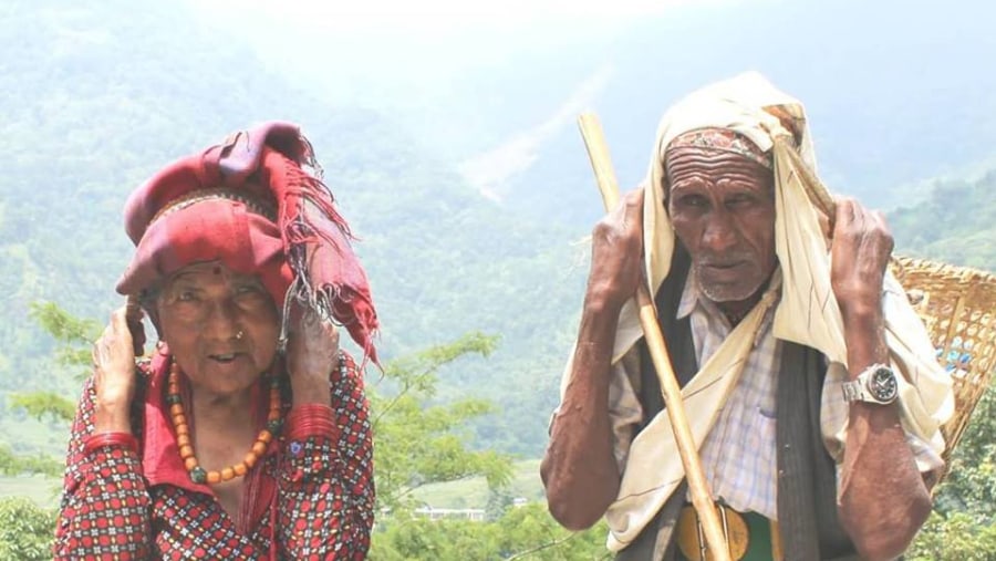 COUNTRY LIFE IN MOUNTAINS OF NEPAL