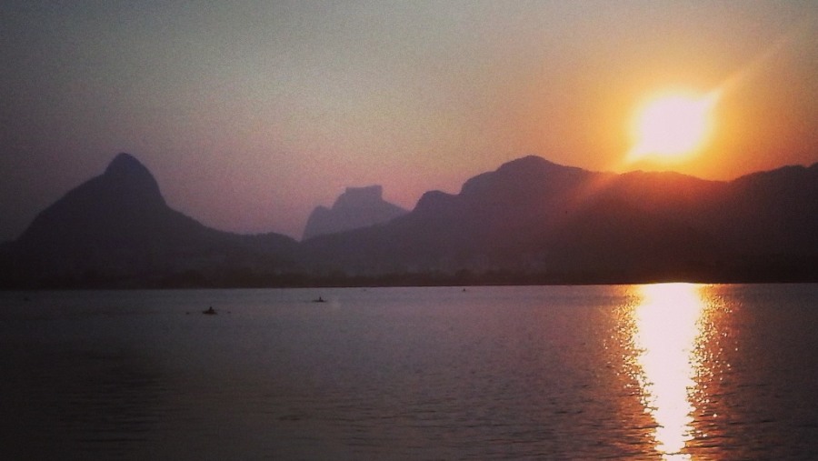 sunset in Rio de Janeiro