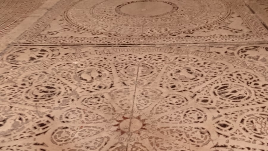Marble floor, Baptistery