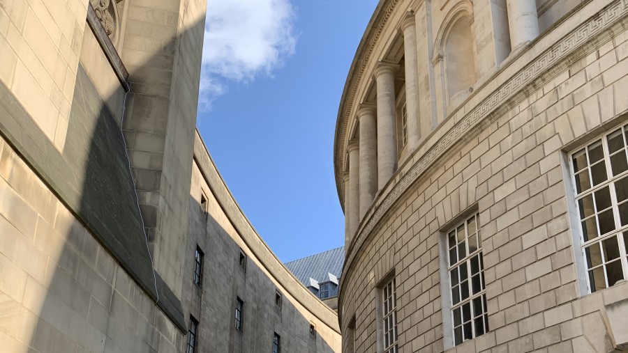 Library Walk - love that fabulous curve!