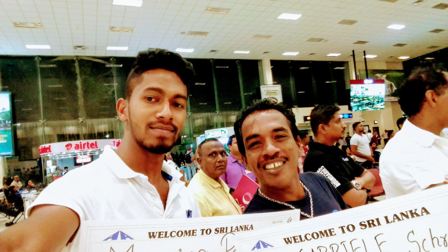 Colombo airport peching area