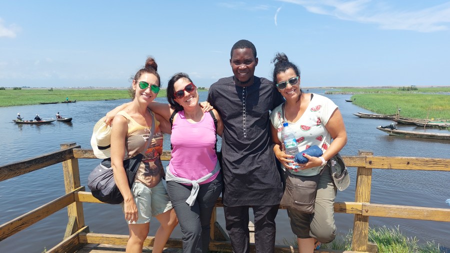 Navigating through the stilt village