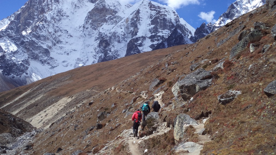 Trekkers at Everest Region