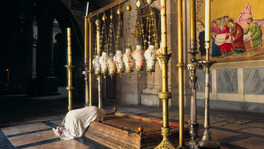 Stone of Unction - Holy Sepulcher 