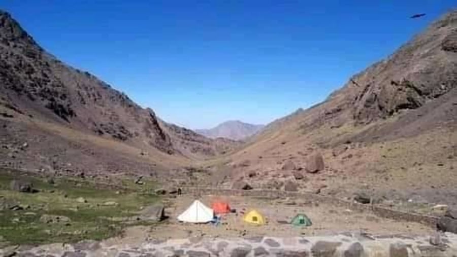 Vers le refuge du Toubkal 