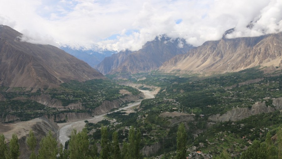 Words 27th Highest Peak Rakaposhi is hidden just behind those clouds