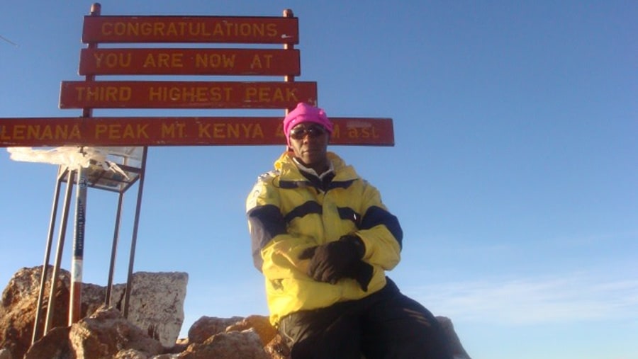 Climbing Mount Kenya, YHA Kenya Travel Mountain Adventures. 