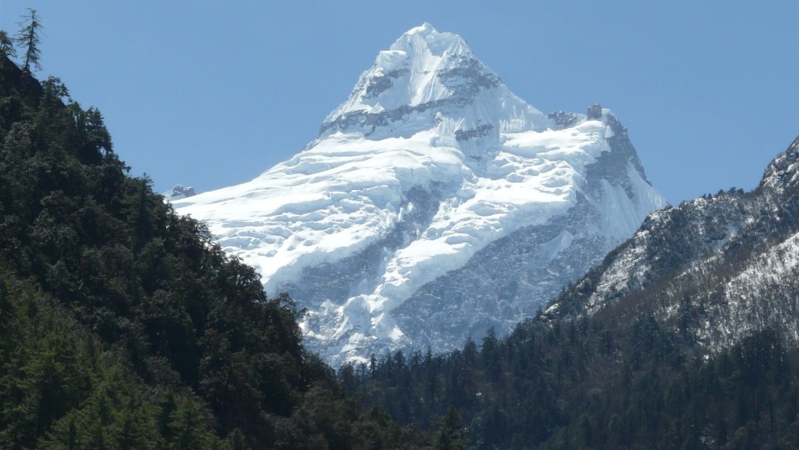 Looking back from Namrung