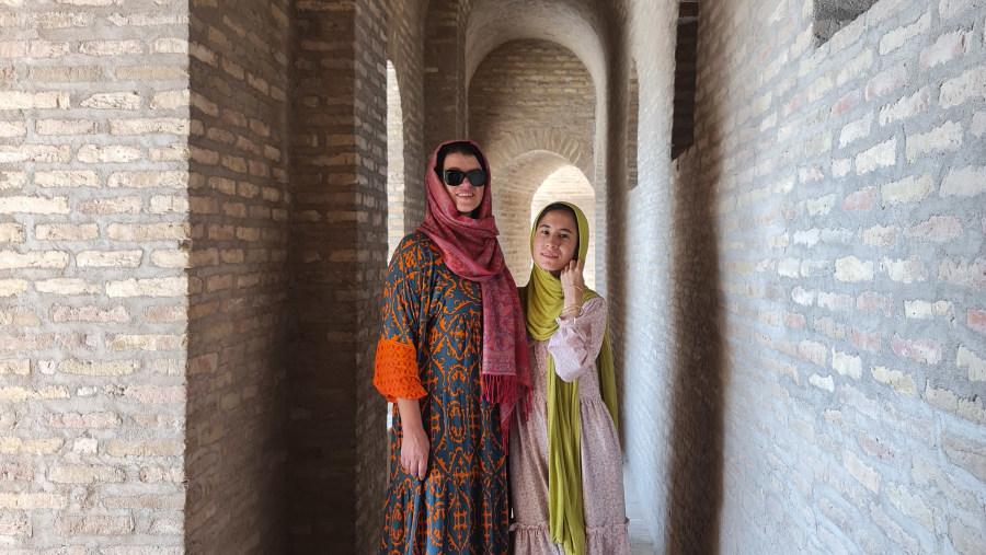 I guided Natalia a world traveler from Moldova in Herat City.