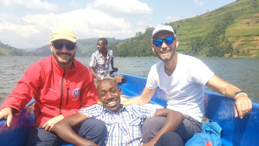 Boat ride on Lake Bunyonyi