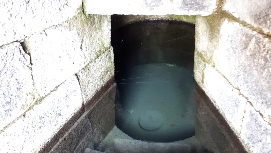 Inner part of the Sacred water source of Su Tempiesu