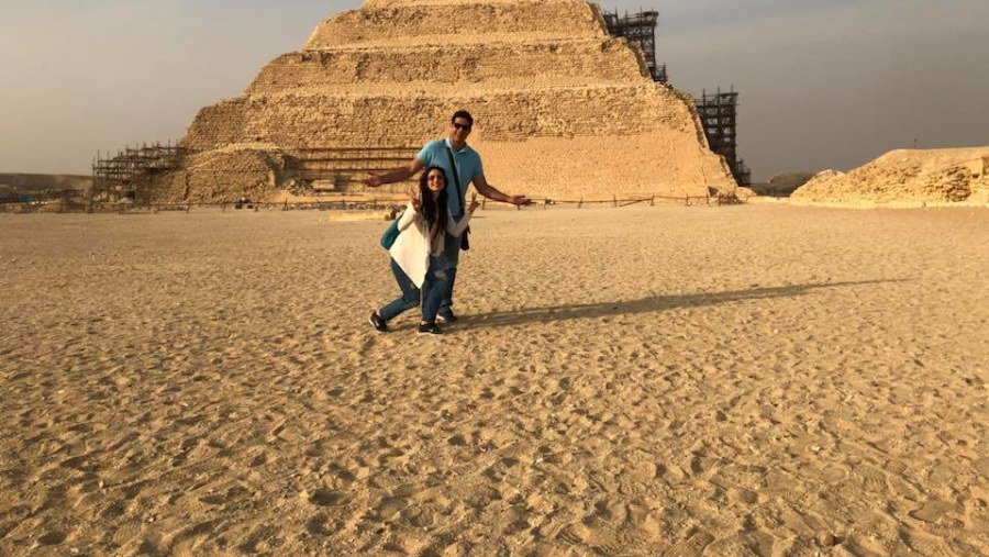 Honeymoon couple at Egypt Tour