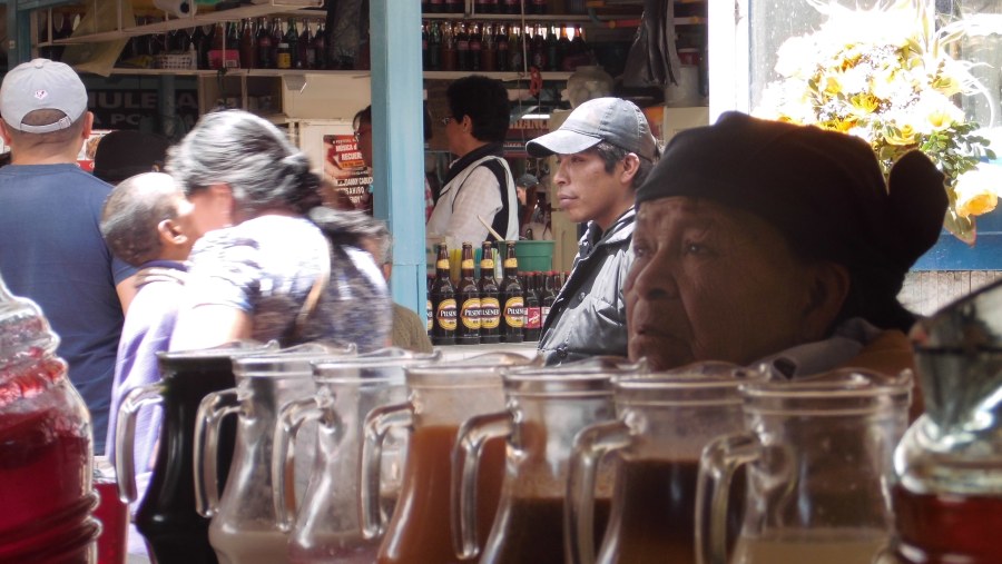 In Otavalo market.