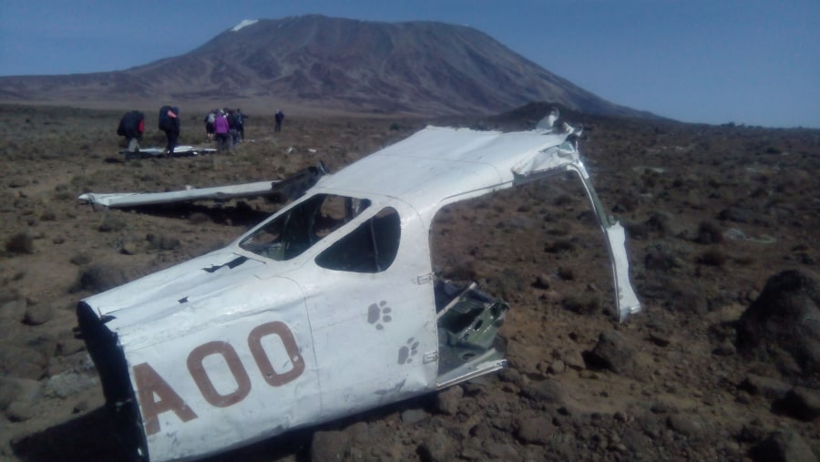 remain of plane carsh in rongai route