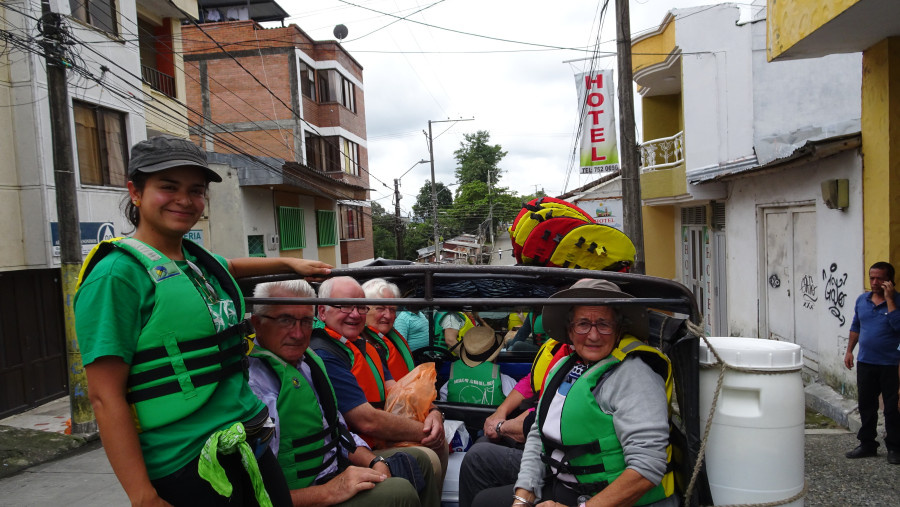 Getting ready for the boats ! in the coffee region. 