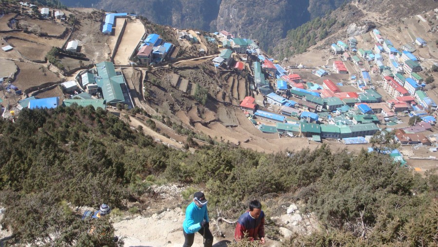 Namche Bazar, 3450m.