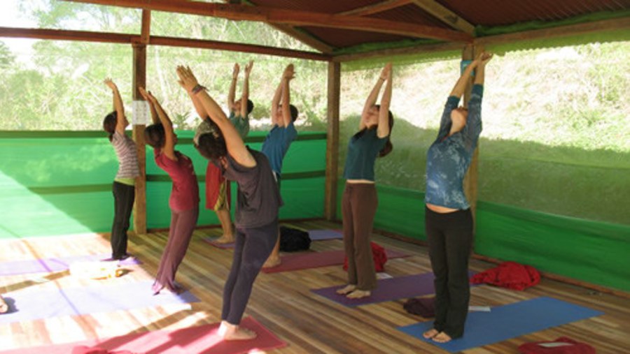 Yoga class at Yoga Limatambo Guesthouse