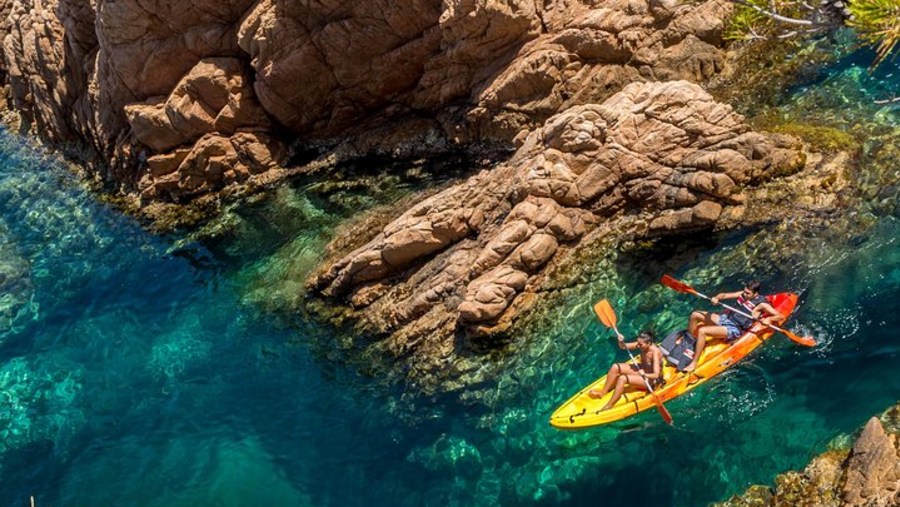 Kayaking and snorkelling