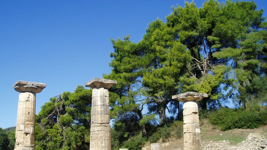 ruins at Olympia , Greece