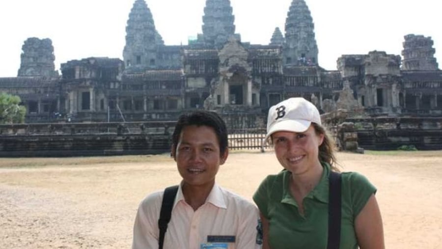 Back side of Angkor Wat temple