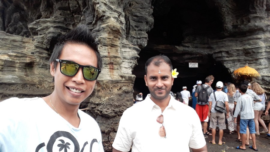 at tanah lot temple