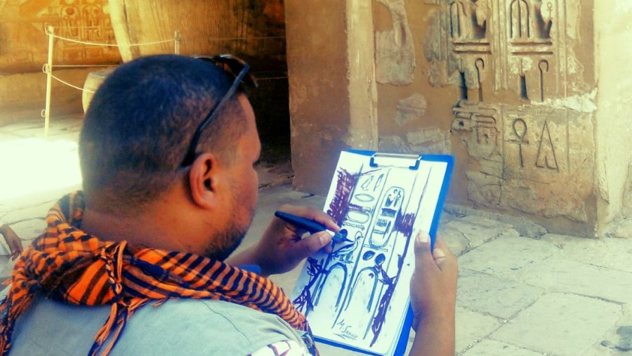 Live Drawing Workshop inside Habu Temple