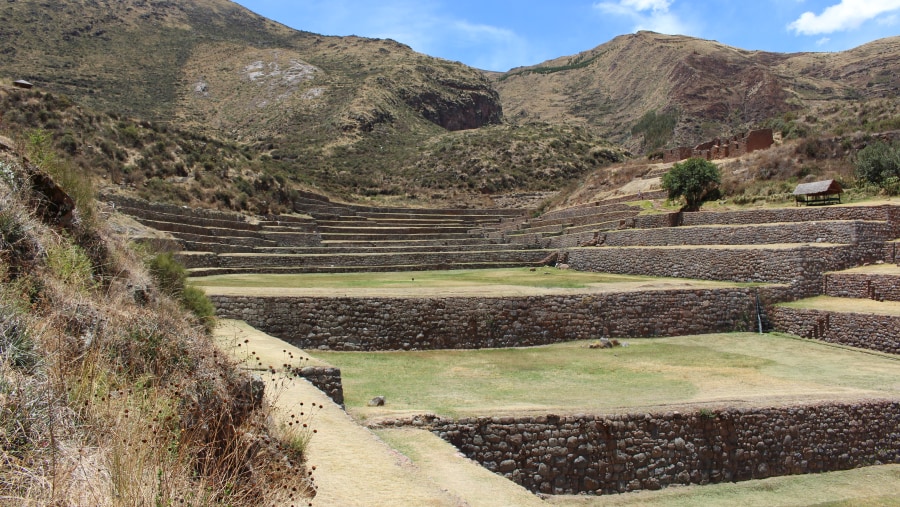 the terraces of archaeological site of tipon