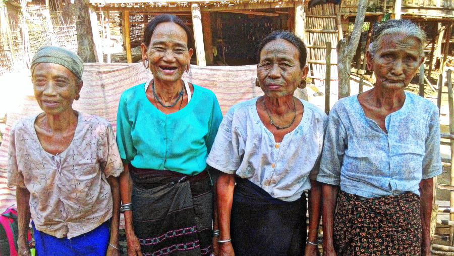 Tahoo-faced women