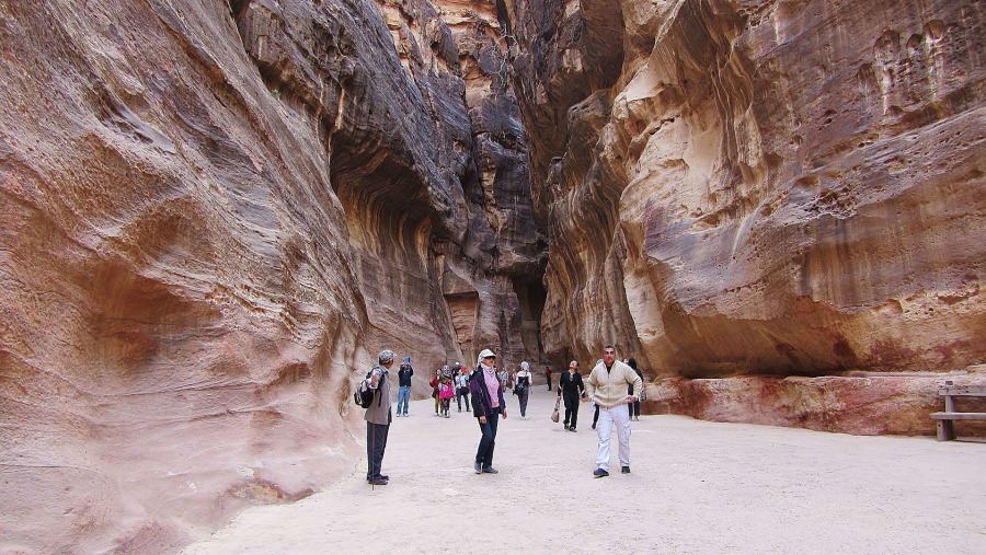 In The Siq of Petra