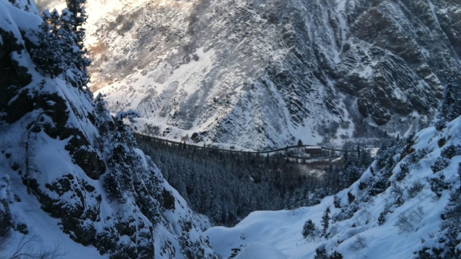 Looking down Stairs Gultch, Wasatch Mountains