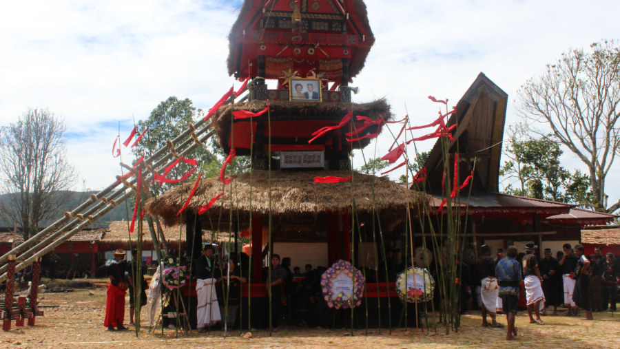 lakkian (a tower where the death is lied during the funeral days