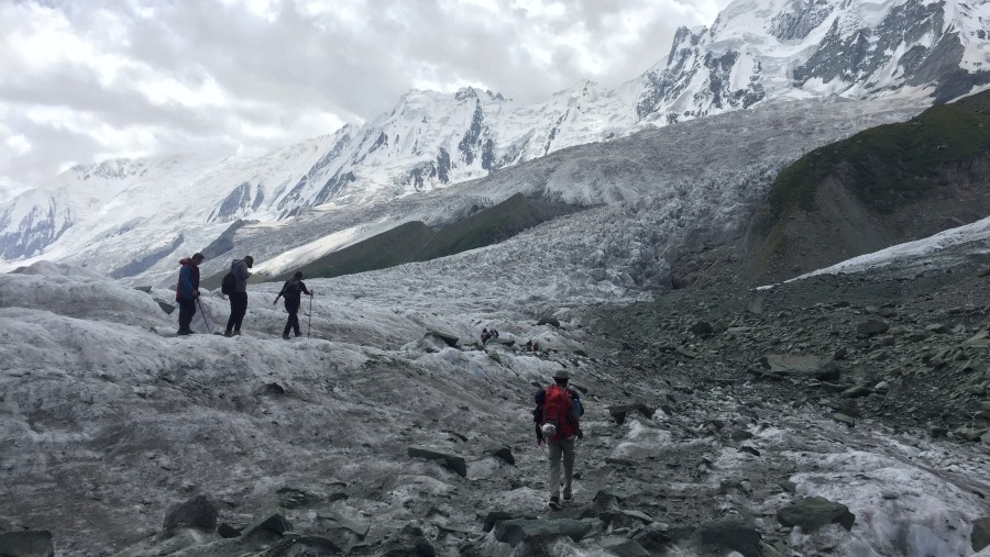 Maani Glacier toward Diran Base Camp   Rakaposhi 