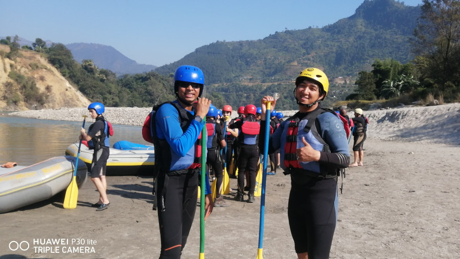 White river rafting with my colleague from Dubai. 