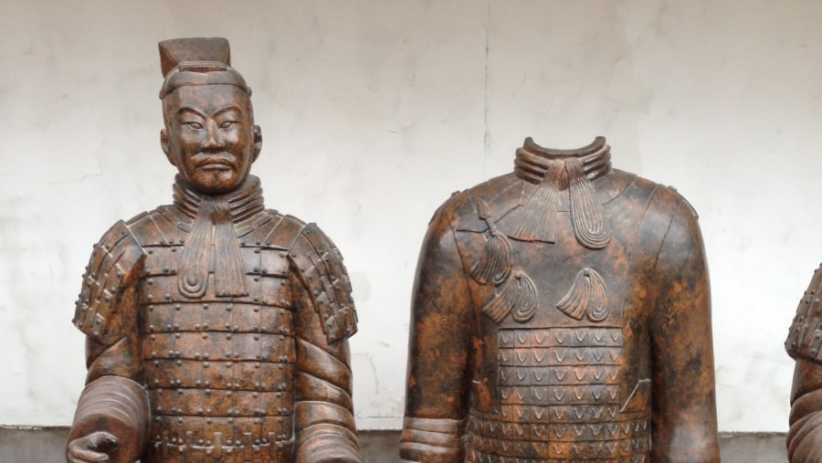 The photo model of Terracotta warriors