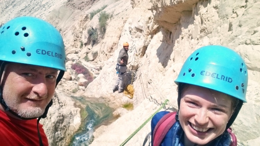 Super fun time canyoning Wadi Zarqa