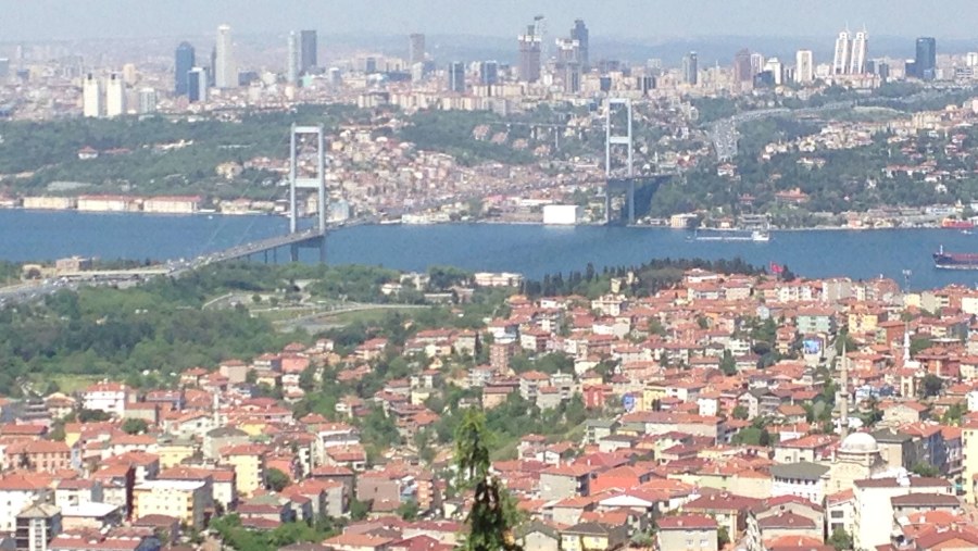 İstanbul Europa Anblick von Asien