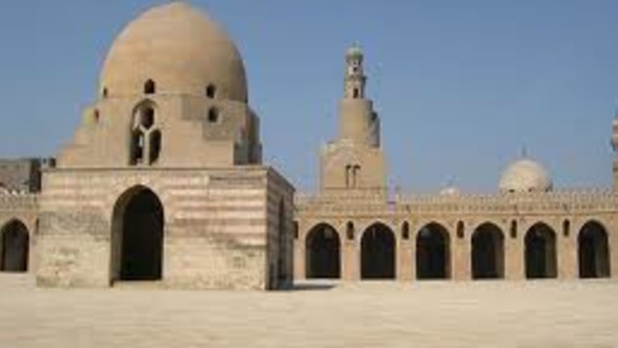 mosque of IBN-TOLON with the unique minaret