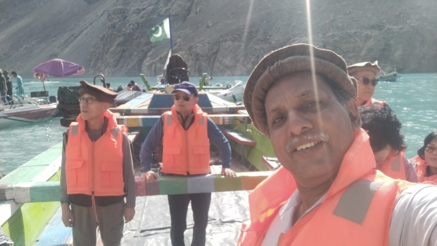 Boating in Atabad Lake Hunza