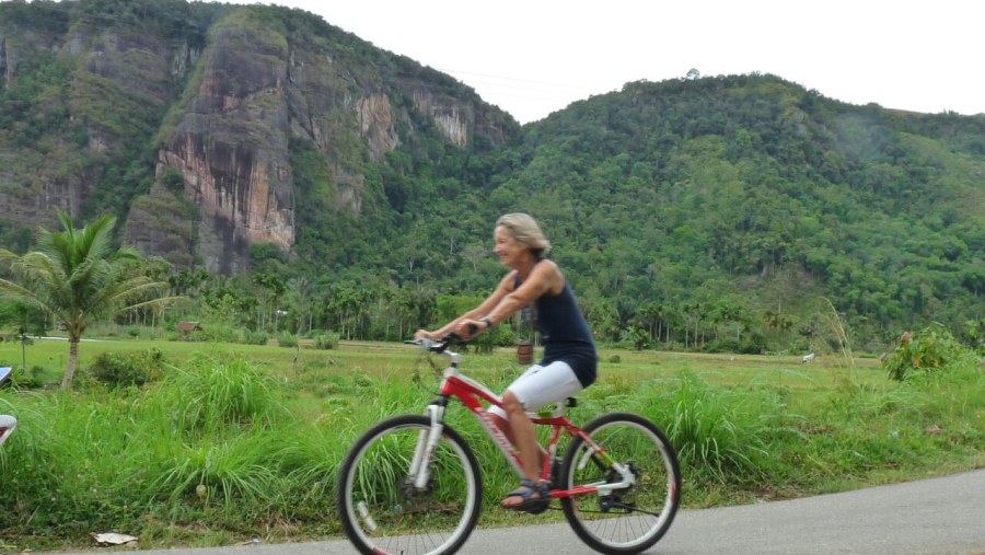 Biking in West Sumatera.