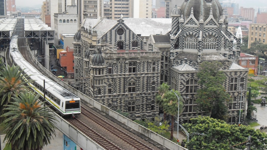 Metro Station Parque de Berrio Medellin