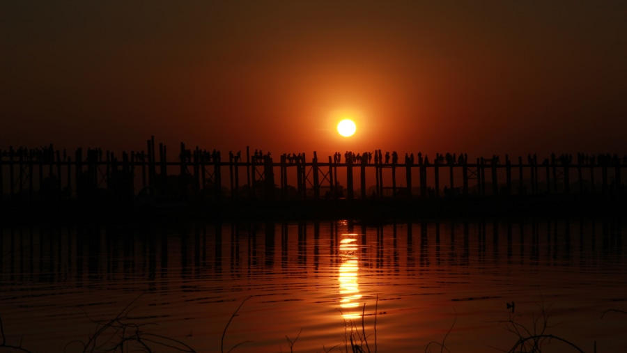 Sunset time @ U Bein bridge