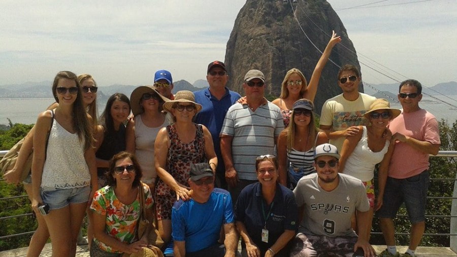 Family trip, view of the Sugar Loaf.