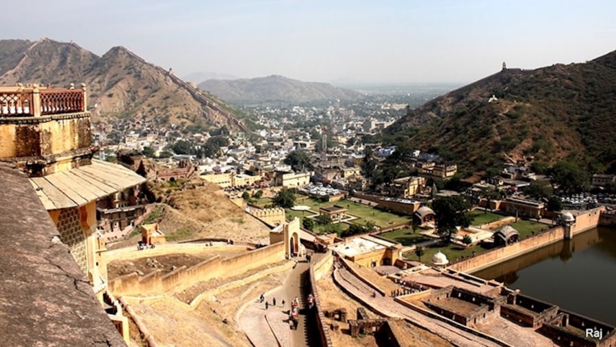 A breathtaking view from Amber Fort
