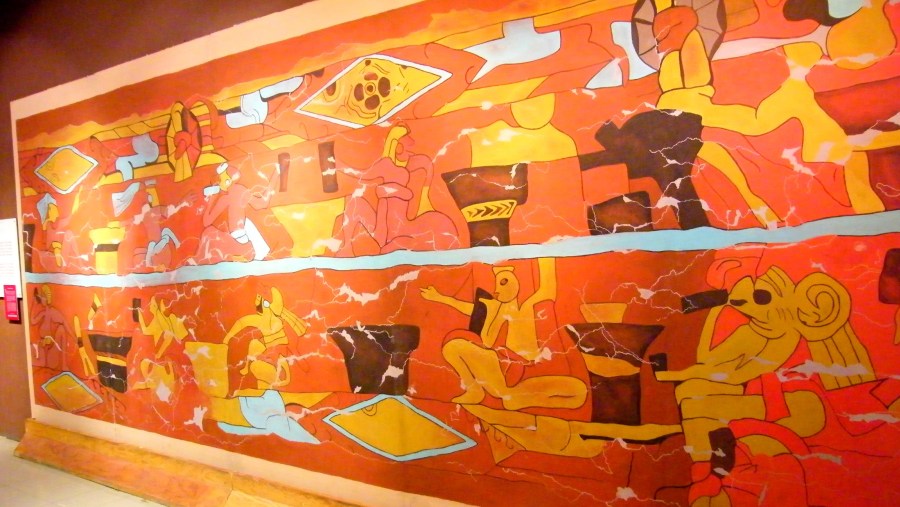 Mural of Pulque drinkers