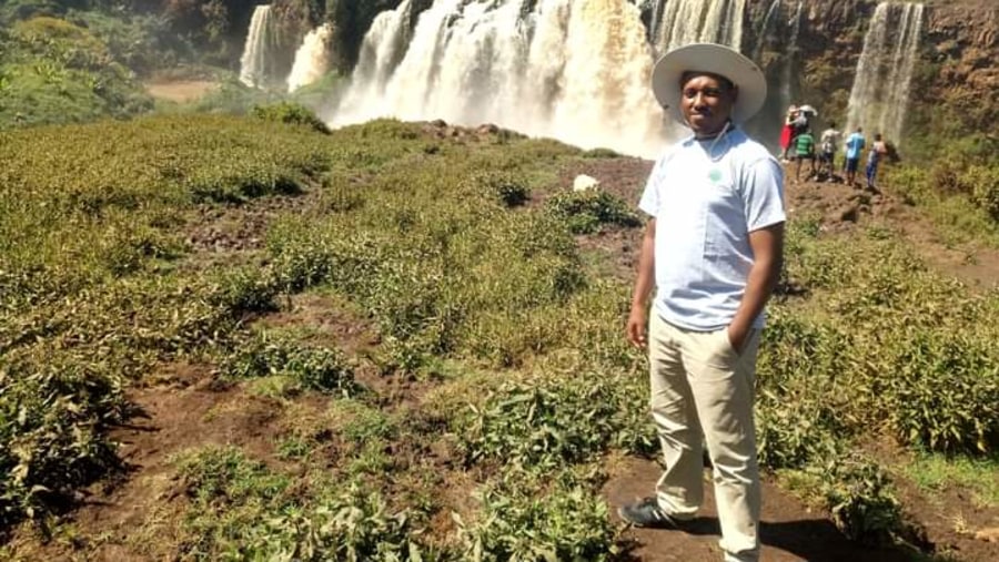 at the Blue Nile falls 