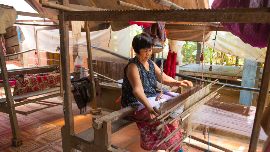 Silk Weaving