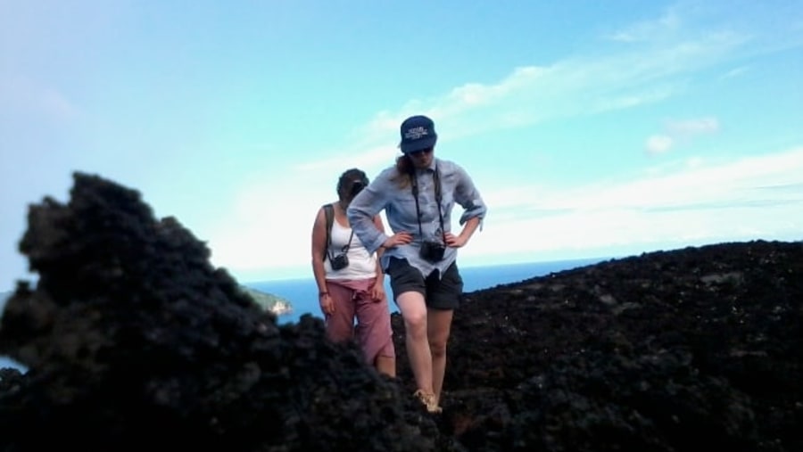 go for walk on lava rock