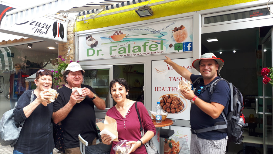 Falafel time with fantastic people